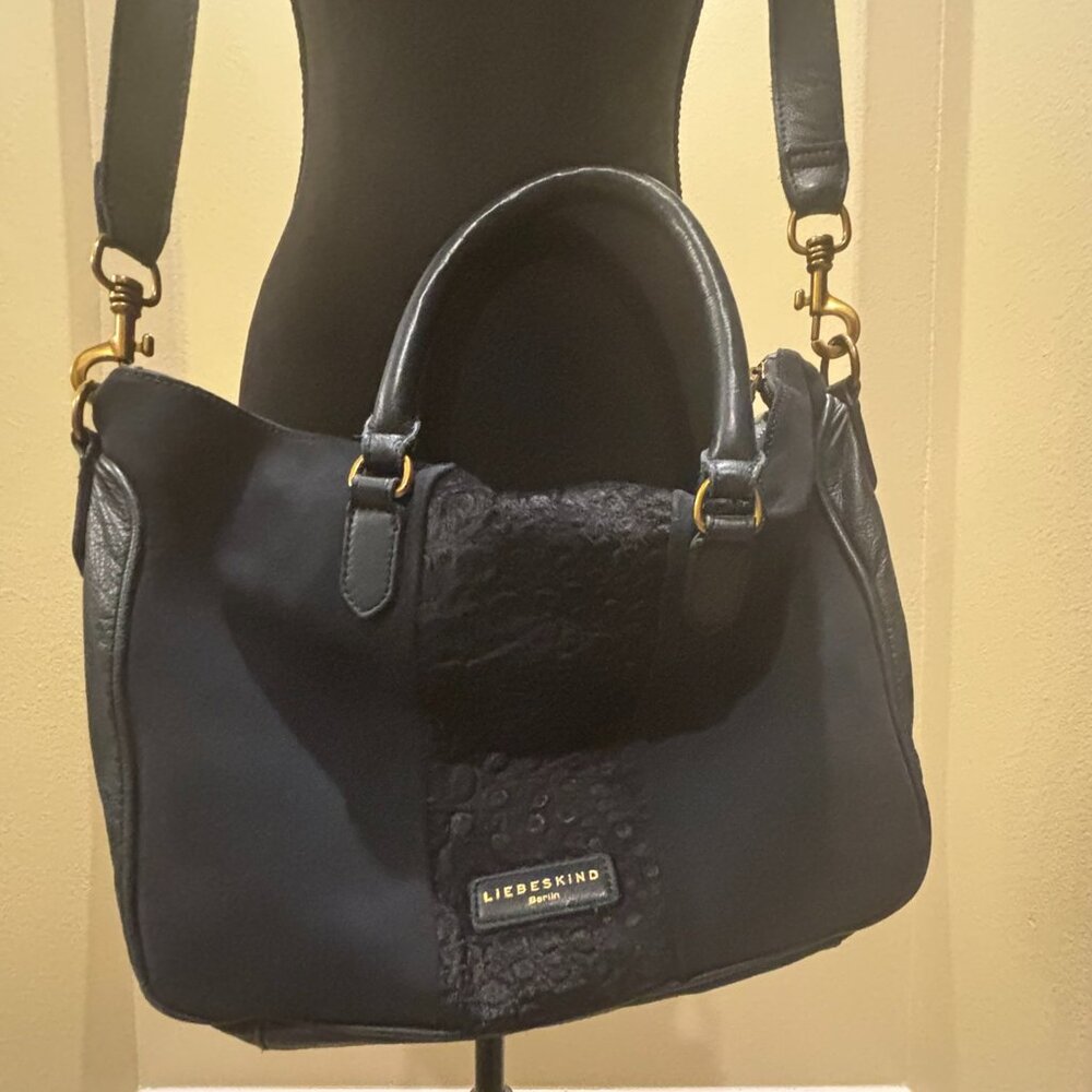 👜Liebeskind Berlin Esther Satchel Soft Leather Shoulder Bag Purse - Picture 11 of 16